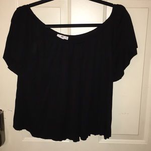 BP Off the Shoulder Black Crop Top. Size M